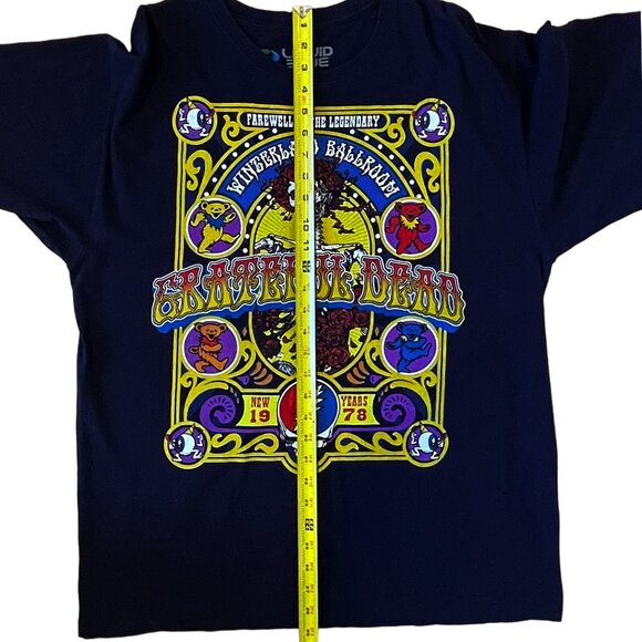 Grateful Dead Winterland Ballroom Farewell 1978 Tee Navy XL Liquid Blue - Picture 7 of 8